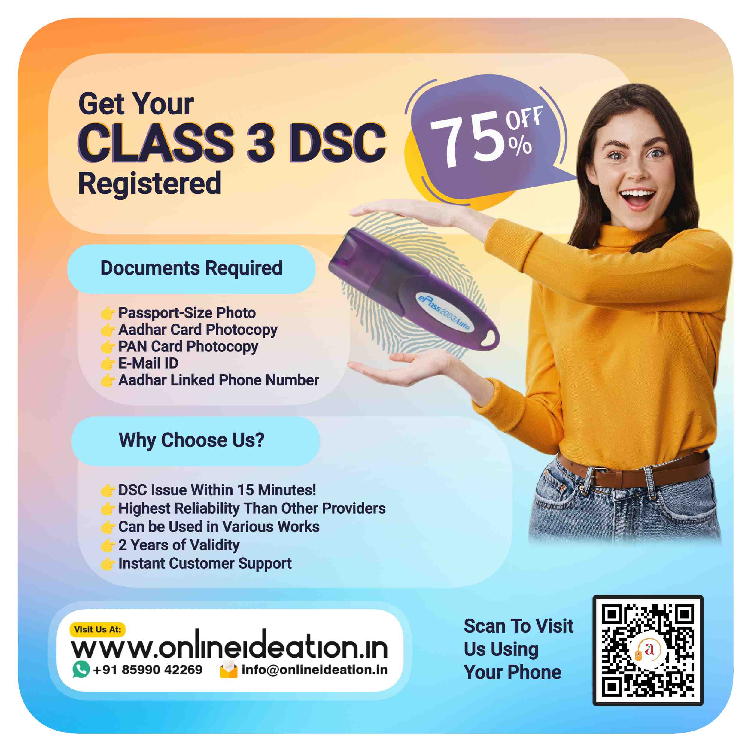 digital signature certificate (2 year validity)