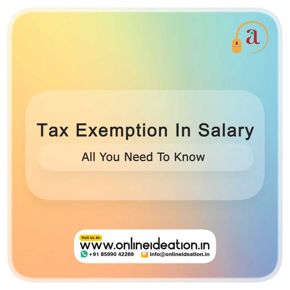 Tax Exemption In Salary All You Need To Know Onlineideation